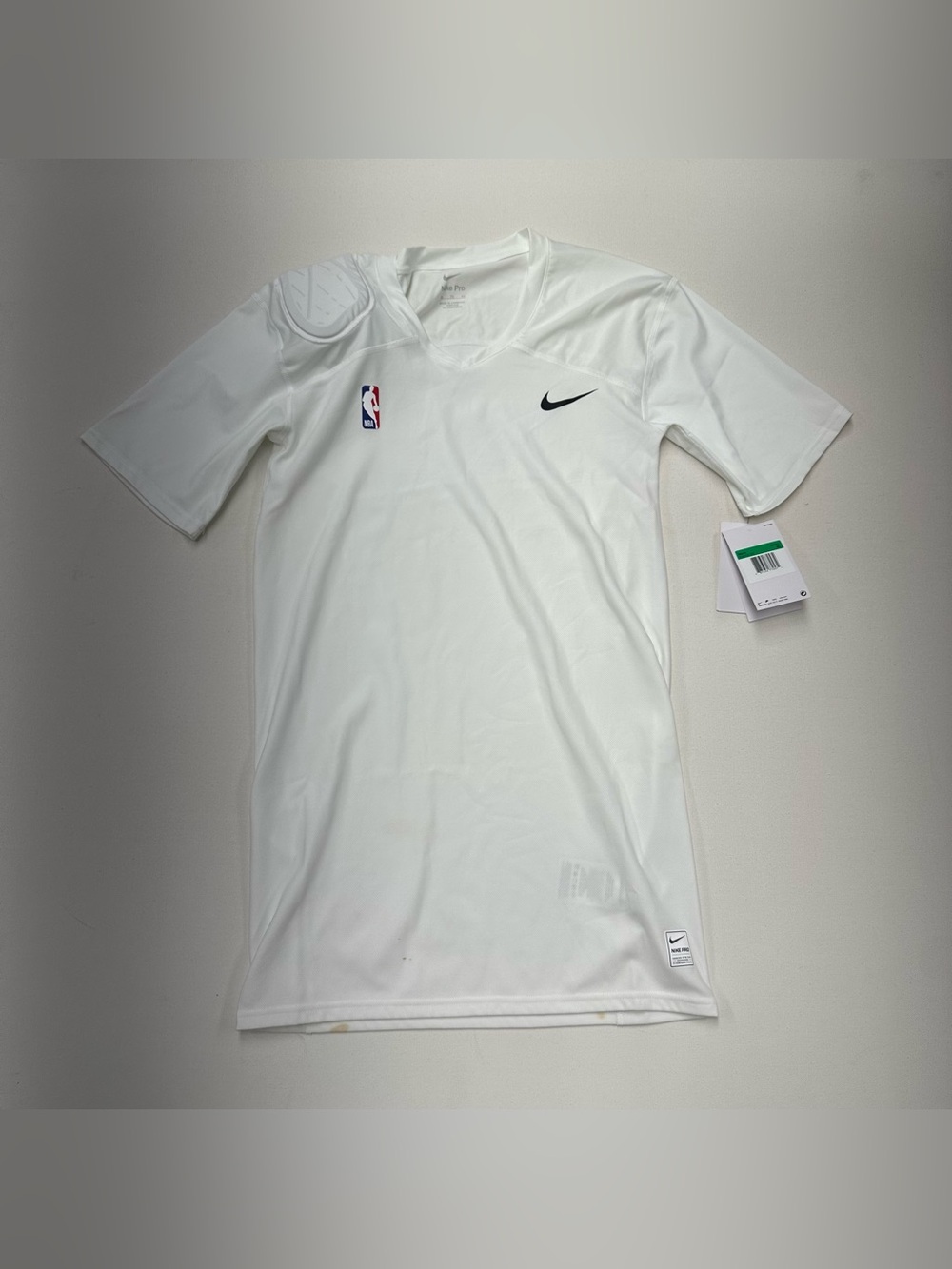 Nike Pro NBA Team Player Issue Compression Shirt BQ2419-100 Men's XL White Gym
